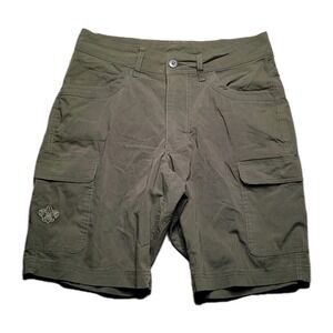 Boy Scouts of America Uniform Shorts Mens 32 Green Cargo Stretch